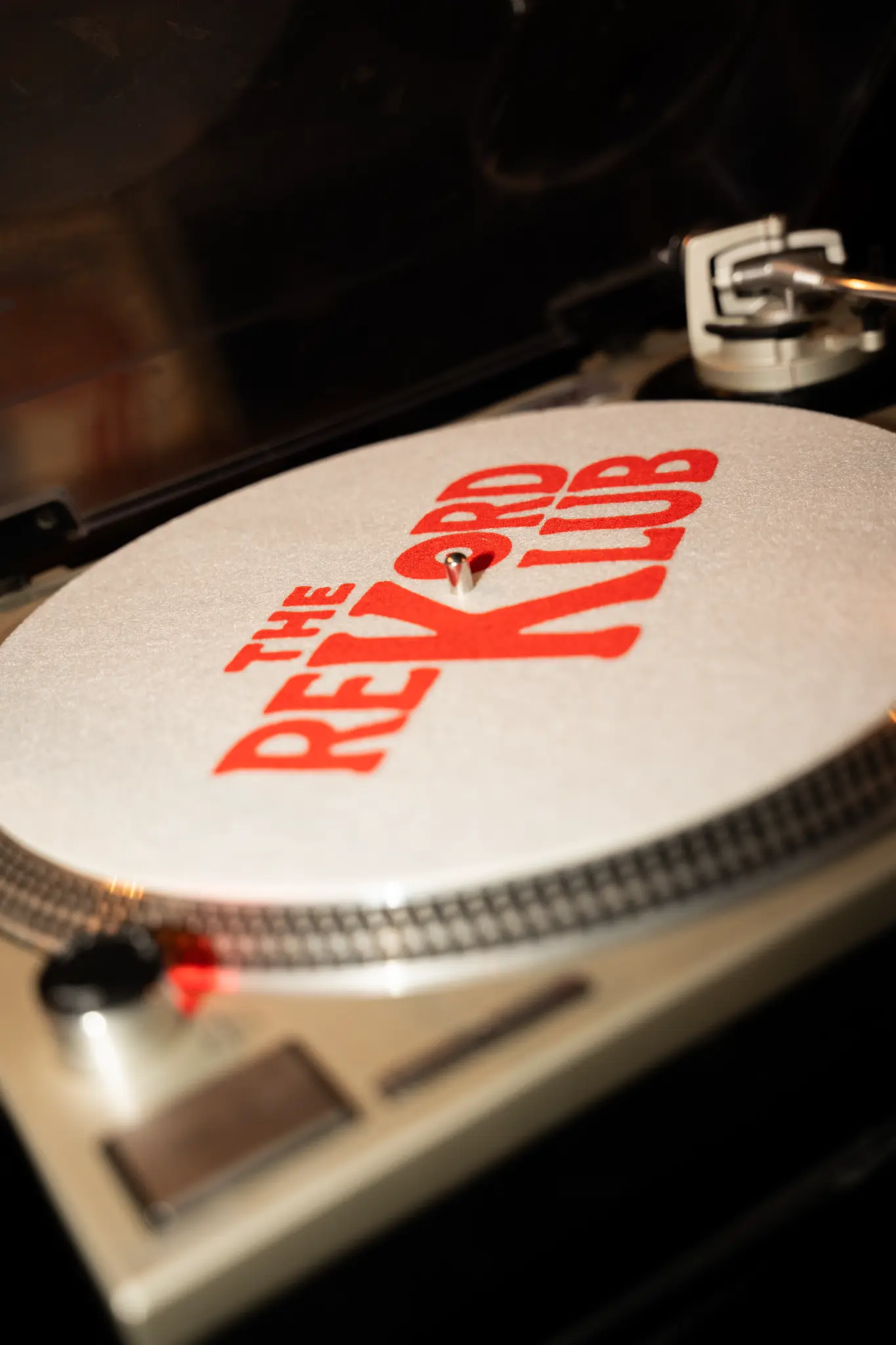 Turntable with The Rekord Klub logo