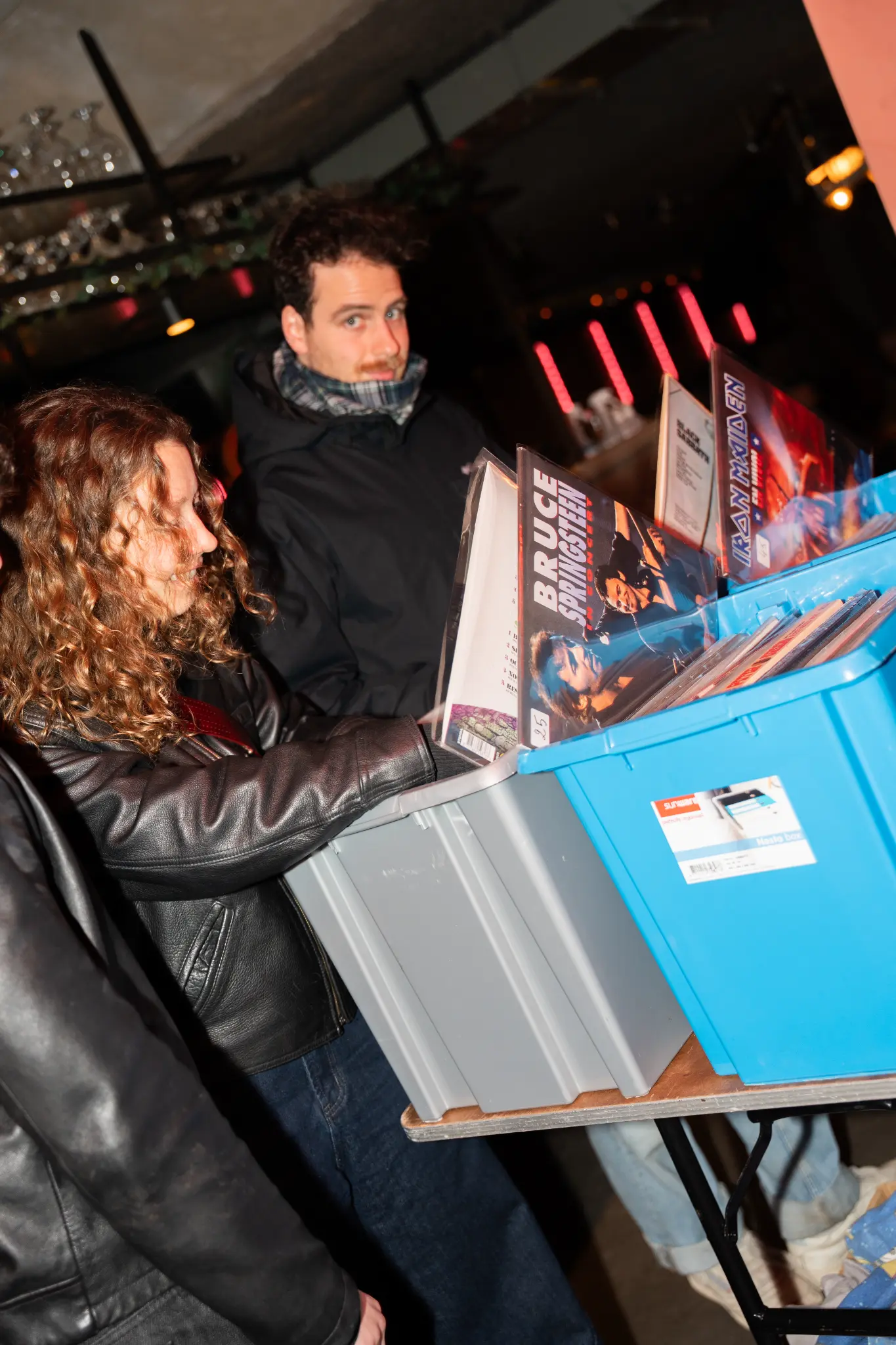 Visitors at The Rekord Klub market